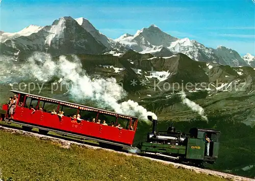 AK / Ansichtskarte Brienz Rothornbahn Eiger Moench Jungfrau  Brienz Rothornbahn Kat. Eisenbahn