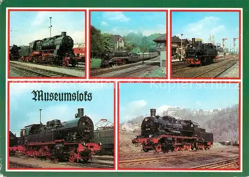 AK / Ansichtskarte Lokomotive Museumslokomotiven  Lokomotive Kat. Eisenbahn