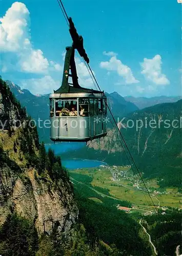 AK / Ansichtskarte Seilbahn Dachstein Obertraun Hallstaetter See  Seilbahn Kat. Bahnen