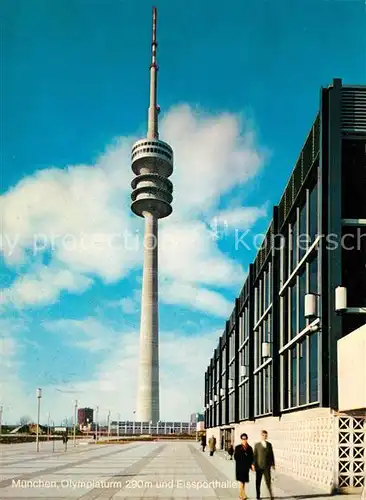 AK / Ansichtskarte Olympia Muenchen Olympiaturm Eissporthalle  Olympia Kat. Sport