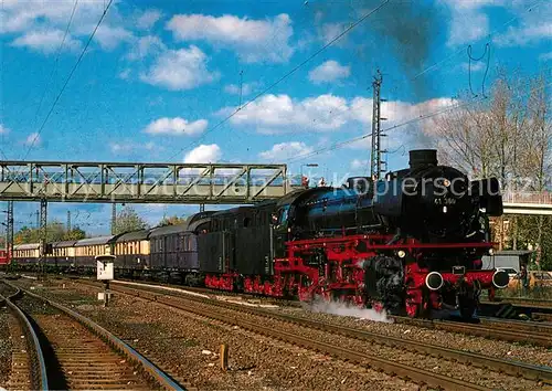 AK / Ansichtskarte Lokomotive Dampflokomotive 41 360 Mainz Bischofsheim Lokomotive Kat. Eisenbahn