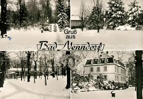 AK / Ansichtskarte Bad Nenndorf Ortsmotive im Winter Bad Nenndorf Kat. Bad Nenndorf