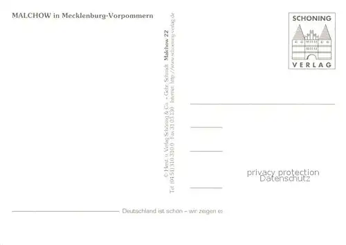 AK / Ansichtskarte Malchow Mecklenburgische Seenplatte Fliegeraufnahme Malchow Kat. Malchow Mecklenburg