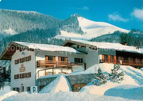 AK / Ansichtskarte Spitzingsee Willi Merkl Heim Winterlandschaft Bayerische Alpen Spitzingsee Kat. Schliersee