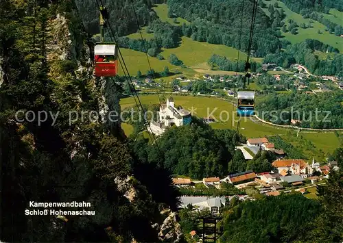 AK / Ansichtskarte Aschau Chiemgau Kampenwandbahn Schloss Hohenaschau Bayerische Alpen Aschau Chiemgau Kat. Aschau i.Chiemgau