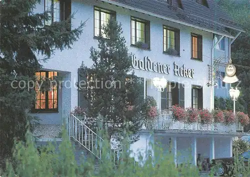 AK / Ansichtskarte Morsbach Sieg Hotel Restaurant Goldener Acker Morsbach Sieg Kat. Morsbach