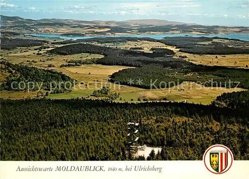 Ulrichsberg Oberoesterreich Aussichtswarte Moldaublick Fliegeraufnahme Ulrichsberg Kat. Ulrichsberg