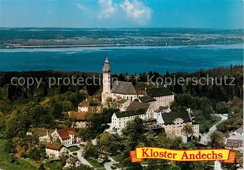 Ammersee Fliegeraufnahme Kloster Andechs Ammersee Kat. Utting a.Ammersee