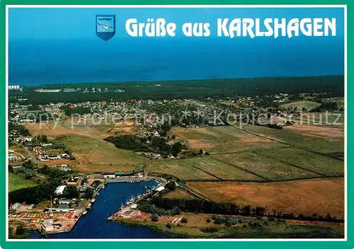 Karlshagen Fliegeraufnahme Hafen Karlshagen Kat. Karlshagen Usedom
