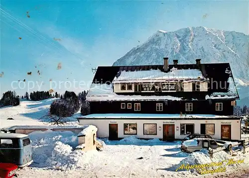 Tauplitz Alpengasthof Fleischerei Winter Tauplitz Kat. Tauplitz