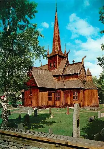 Norwegen Norge Lom stavkirke Norwegen Norge Kat. Norwegen