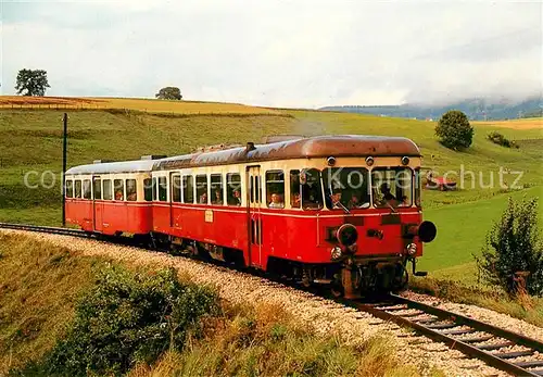 Eisenbahn Wuerttembergische Nebenbahnen Verbrennungstriebwagen T 30 Haertsfeldbahn Unterkochen  Eisenbahn Kat. Eisenbahn