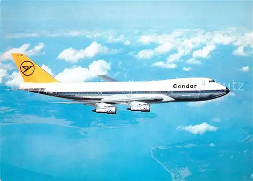 Flugzeuge Zivil Condor Jumbo Jet Boeing 747 Flugzeuge Zivil Kat. Airplanes Avions