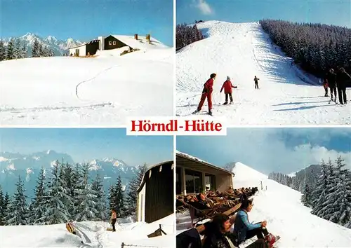 Bad Kohlgrub Hoerndl Huette Berghuette Wintersport Skipiste Winterlandschaft Bad Kohlgrub Kat. Bad Kohlgrub