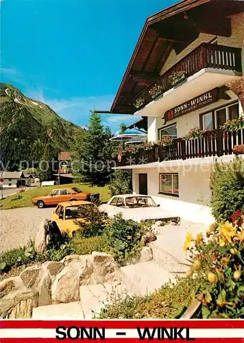 Mittelberg Kleinwalsertal Cafe Restaurant Pension Sonnwinkl Mittelberg Kleinwalsertal Kat. Oesterreich