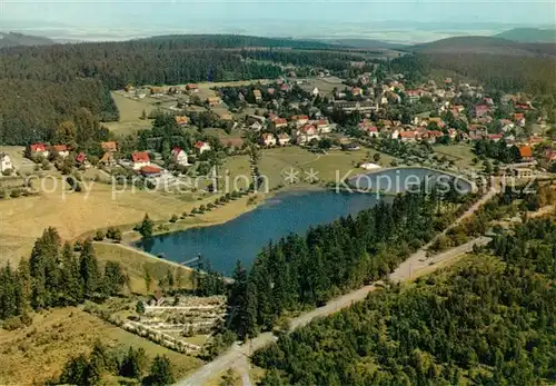 Hahnenklee Bockswiese Harz Heilklimatischer Kurort Wintersportplatz Fliegeraufnahme Hahnenklee Bockswiese Kat. Goslar