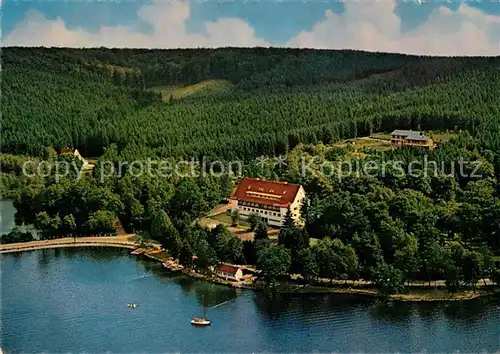 Koerbecke Moehnesee Jugendherberge Moehneseetalsperre Fliegeraufnahme Koerbecke Moehnesee Kat. Moehnesee