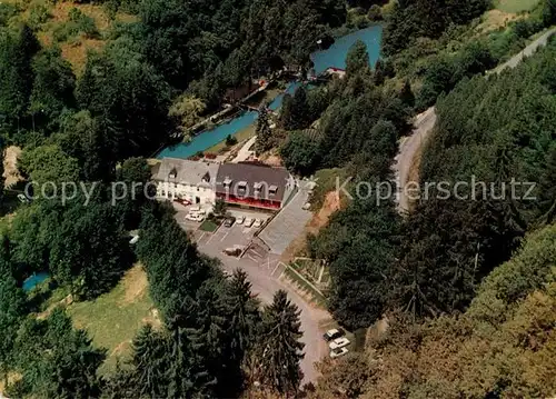 Manderscheid Eifel Hotel Cafe Heidsmuehle Fliegeraufnahme Manderscheid Eifel Kat. Manderscheid