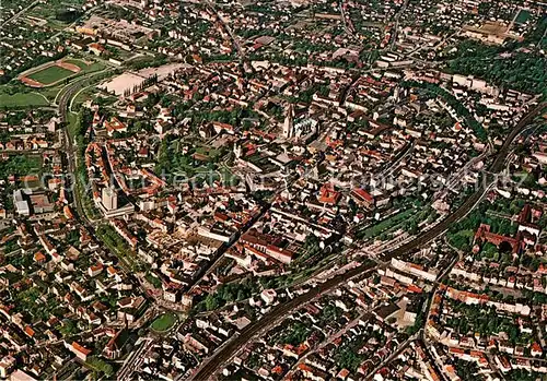 Paderborn Alte Bischof Kaiser und Hansestadt Fliegeraufnahme Paderborn Kat. Paderborn