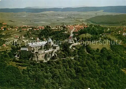 Waldeck Edersee Schloss Fliegeraufnahme Waldeck Edersee