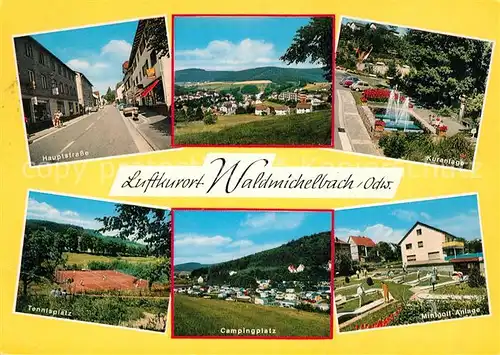 Waldmichelbach Hauptstrasse Tennisplatz Campingplatz Minigolf Anlage Waldmichelbach Kat. Wald Michelbach