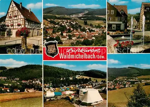AK / Ansichtskarte Waldmichelbach Campingplatz Fachwerkhaus  Waldmichelbach Kat. Wald Michelbach