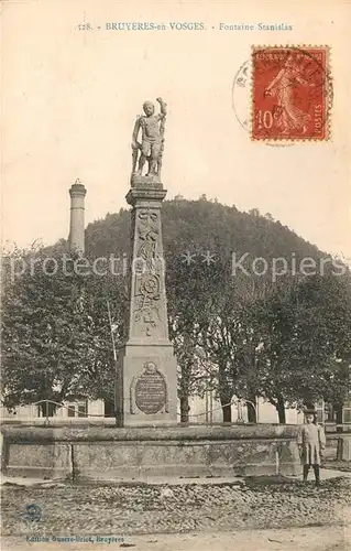 Bruyeres Vosges Fontaine Stanislas Bruyeres Vosges Kat. Bruyeres