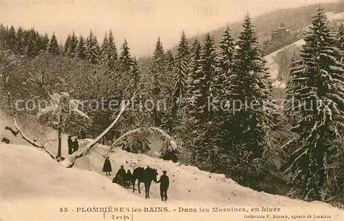 Plombieres les Bains Vosges Dans les Moraines en hiver Plombieres les Bains Kat. Plombieres les Bains