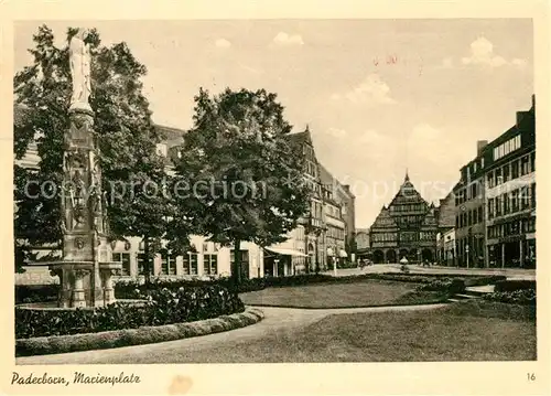 AK / Ansichtskarte Paderborn Marienplatz Paderborn Kat. Paderborn