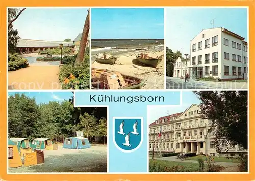 AK / Ansichtskarte Kuehlungsborn Ostseebad Konzertgarten Ost Bootsliegeplatz Campingplatz Kuehlungsborn Ostseebad Kat. Kuehlungsborn