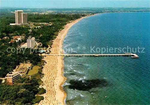 AK / Ansichtskarte Timmendorfer Strand Ostseeheilbad Hotels am Strand Seebruecke Fliegeraufnahme Timmendorfer Strand Kat. Timmendorfer Strand