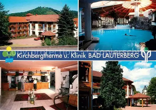 AK / Ansichtskarte Bad Lauterberg Kirchbergtherme und Klinik Rezeption Hallenbad Bad Lauterberg Kat. Bad Lauterberg im Harz