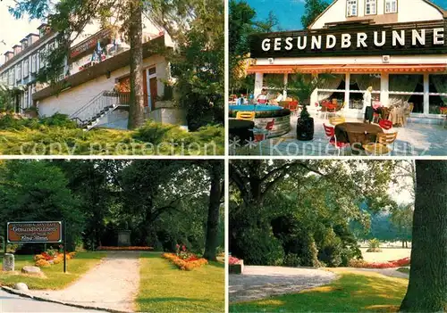 AK / Ansichtskarte Bad Helmstedt Hotel Gesundbrunnen Restaurant Terrasse Park Bad Helmstedt Kat. Helmstedt