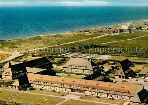 AK / Ansichtskarte Westerland Sylt Nordseeklinik Nordseeheilbad Fliegeraufnahme Westerland Sylt Kat. Westerland