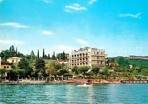 AK / Ansichtskarte Portese del Garda Bellavista Hotel Casimiro Ansicht vom Gardasee aus Portese del Garda Kat. Lago di Garda