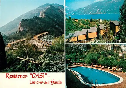 AK / Ansichtskarte Limone sul Garda Residence Oasi Swimming Pool Gardasee Alpen Limone sul Garda Kat. 