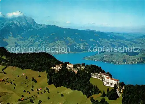 AK / Ansichtskarte Buergenstock Vierwaldstaettersee Berghotels mit Pilatus Fliegeraufnahme Buergenstock Kat. Buergenstock