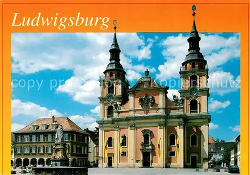 AK / Ansichtskarte Ludwigsburg Wuerttemberg Evangelische Stadtkirche Ludwigsburg Wuerttemberg