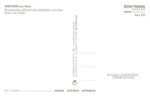 AK / Ansichtskarte Wertheim Main Fliegeraufnahme Wertheim Main Kat. Wertheim