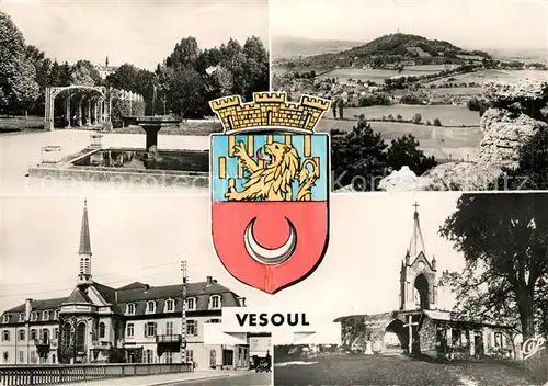 AK / Ansichtskarte Vesoul Haute Saone Roseraie Hotel de Ville N. D. de la Motte Vesoul Haute Saone Kat. Vesoul