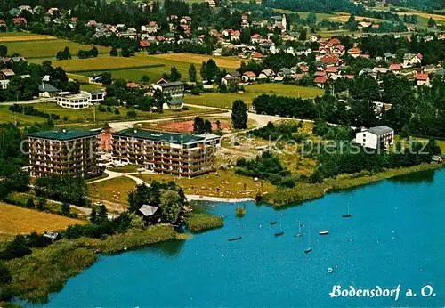 AK / Ansichtskarte Bodensdorf Ossiacher See Fliegeraufnahme Bodensdorf Ossiacher See