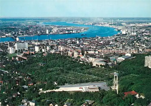 AK / Ansichtskarte Aalborg Fliegeraufnahme Hafen Aalborg Kat. Aalborg