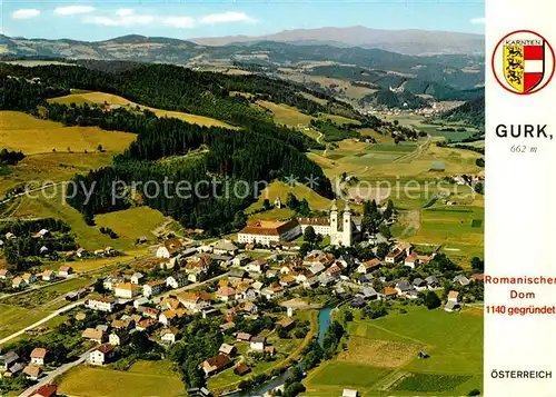 AK / Ansichtskarte Gurk Fliegeraufnahme Romanischer Dom Gurk Kat. Gurk