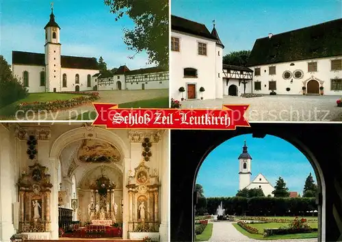 AK / Ansichtskarte Leutkirch Schloss Zell Pfarrkirche Maria Himmelskonigin  Leutkirch Kat. Leutkirch im Allgaeu