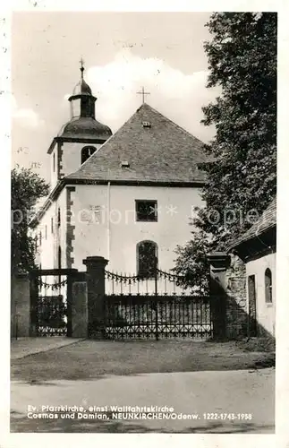 AK / Ansichtskarte Neunkirchen Odenwald Ev Pfarrkirche einst Wallfahrtskirche Cosmas und Damian Neunkirchen Odenwald Kat. Modautal