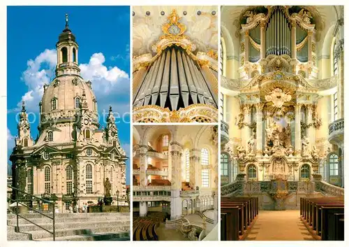 AK / Ansichtskarte Dresden Frauenkirche Orgel Altar Dresden Kat. Dresden Elbe