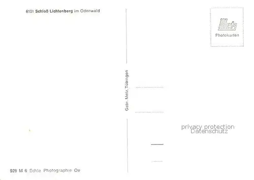 AK / Ansichtskarte Lichtenberg Odenwald Landschaftspanorama mit Schloss Lichtenberg Odenwald Kat. Fischbachtal