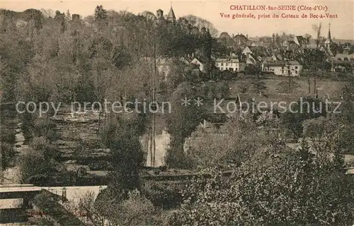 AK / Ansichtskarte Chatillon sur Seine Vue generale prise du Coteau de Bec a Vent Chatillon sur Seine Kat. Chatillon sur Seine