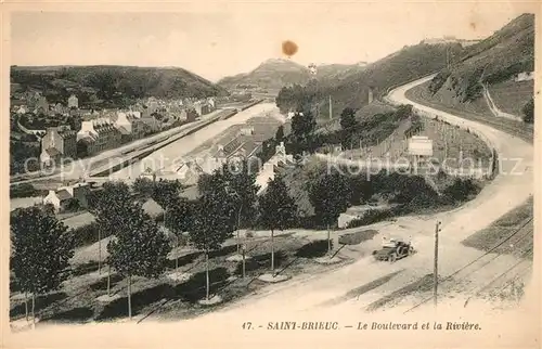 AK / Ansichtskarte Saint Brieuc Cotes d Armor Le Boulevard et la Riviere Saint Brieuc Cotes Kat. Saint Brieuc