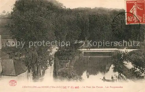 AK / Ansichtskarte Chatillon sur Seine Le Pont des Passes Les Promenades Chatillon sur Seine Kat. Chatillon sur Seine